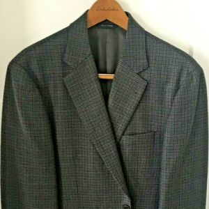 Brooks Brothers Blue Check Sport Coat Size 42L EUC